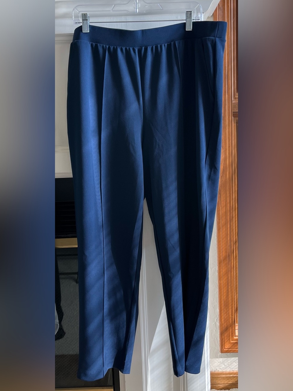 LOFT Navy Pull-on Dress Pants - Slim Tailored Style. —NWOT